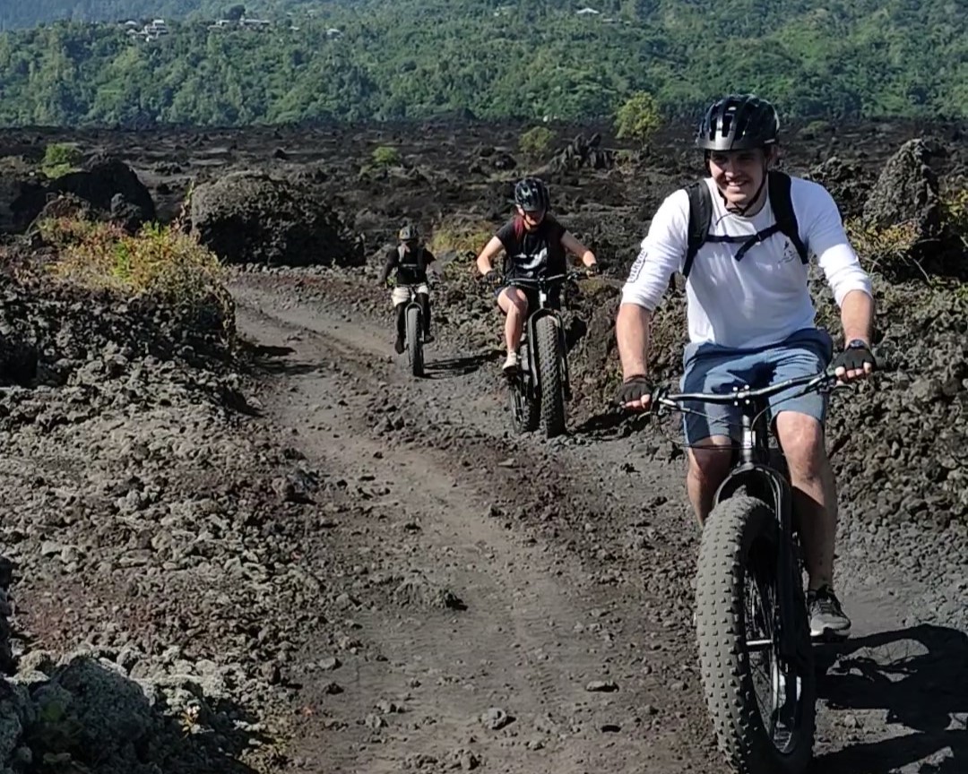 3. "Experience the power of nature on our Lava Tour - a chance to ride across the frozen lava fields of one of Bali's most iconic landscapes!"